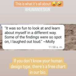 human design report testimony